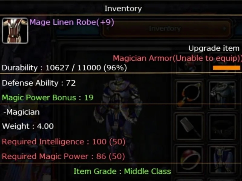 Mage Linen Robe +9